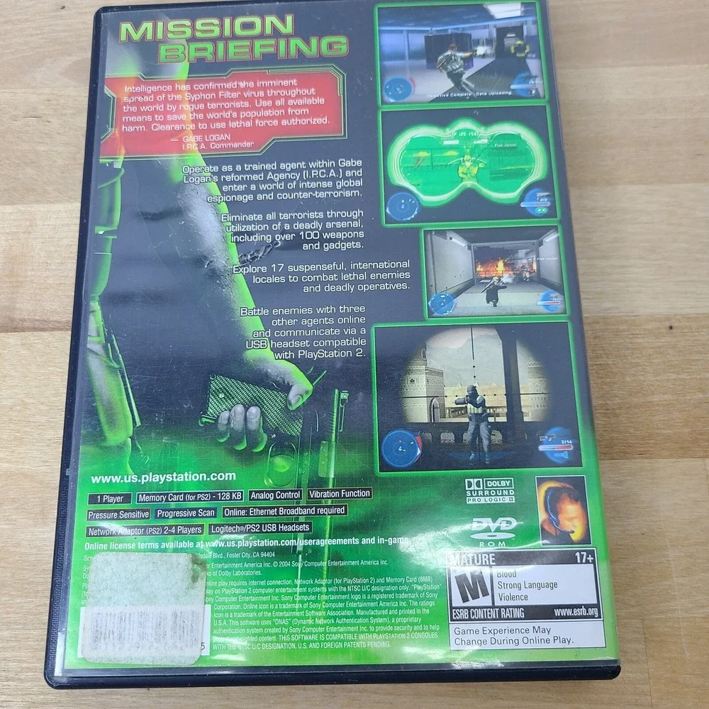Syphon Filter: The Omega Strain - Playstation 2‎ PS2 Complete in Box